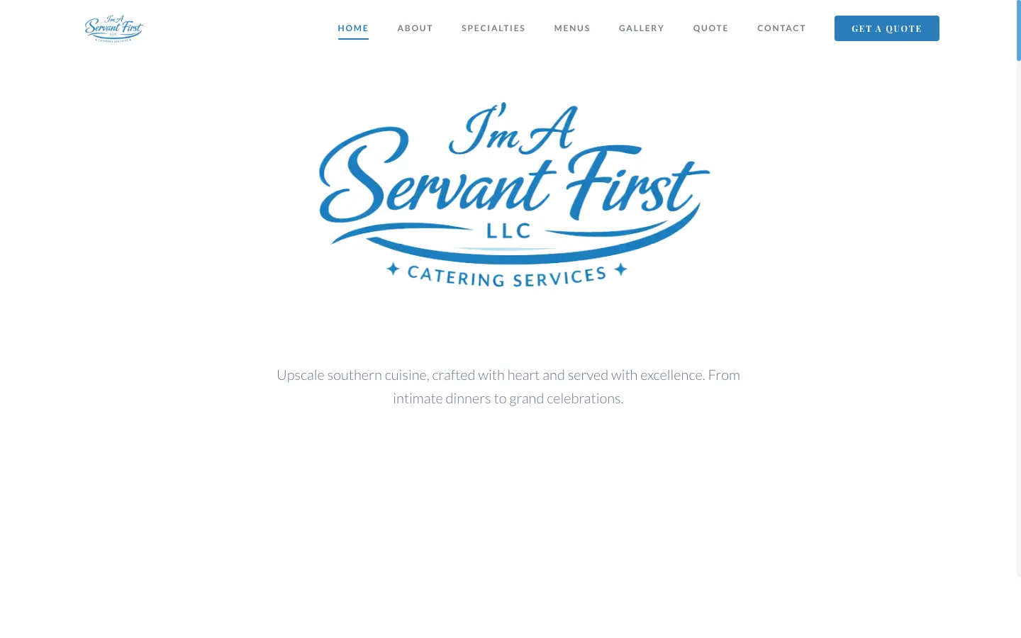 I'm A Servant First LLC live site screenshot