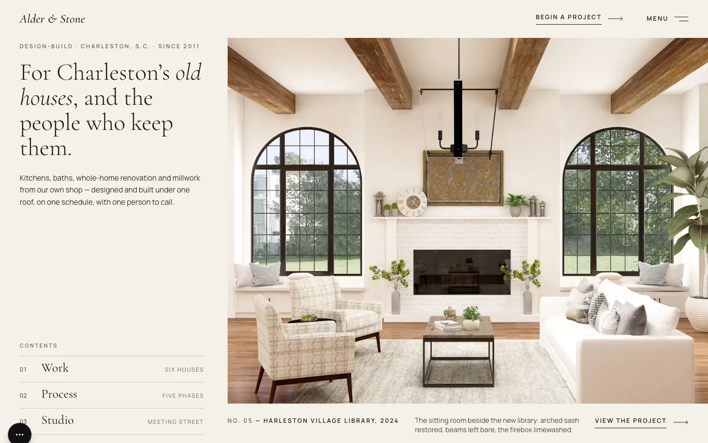 Alder & Stone Design-Build website preview